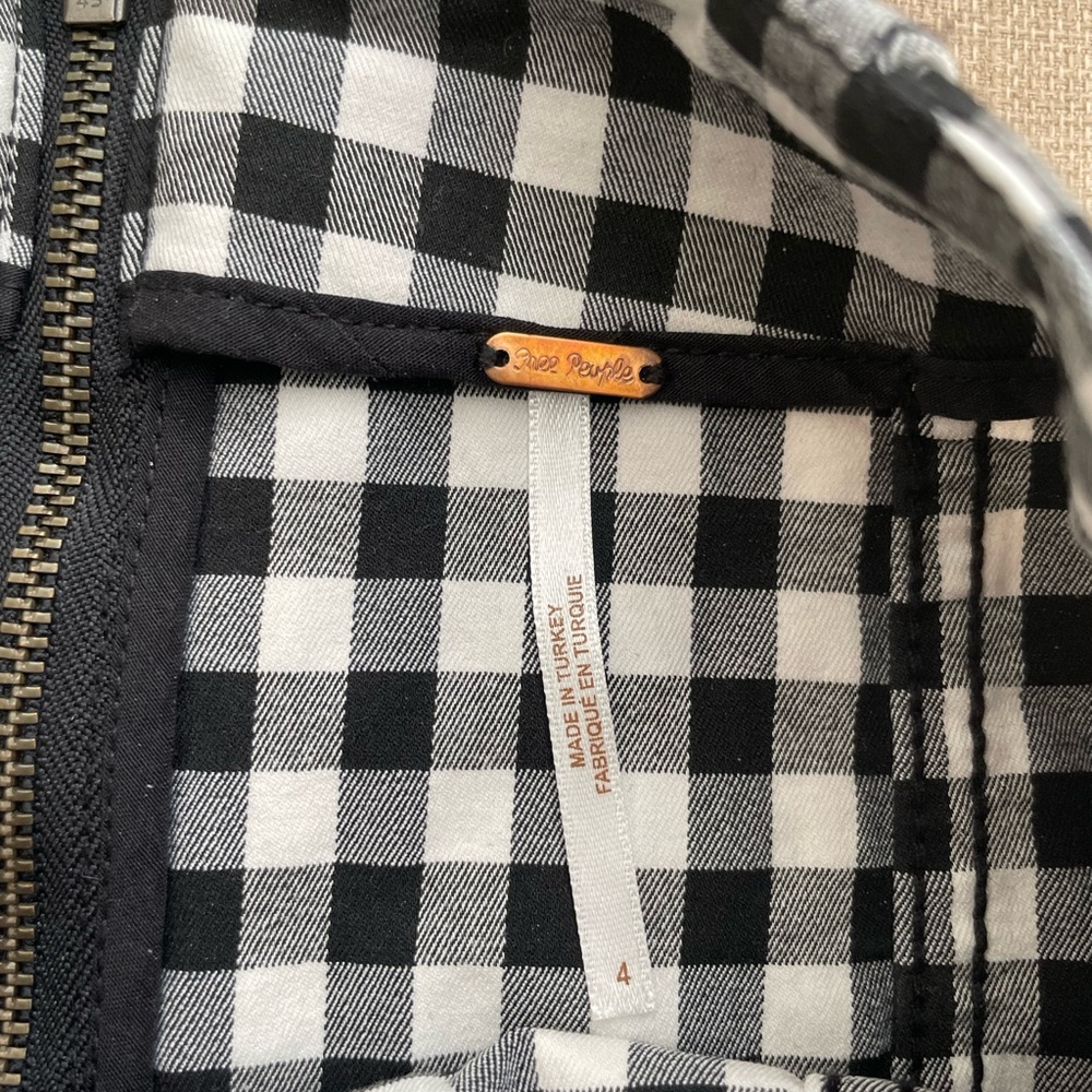 Free People - Womens Checkered Skirt - image 2